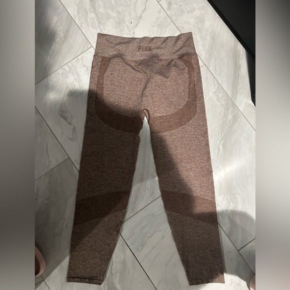 Victoria’s Secret pink, rare, brown, pink, active leggings size extra large - Picture 4 of 4